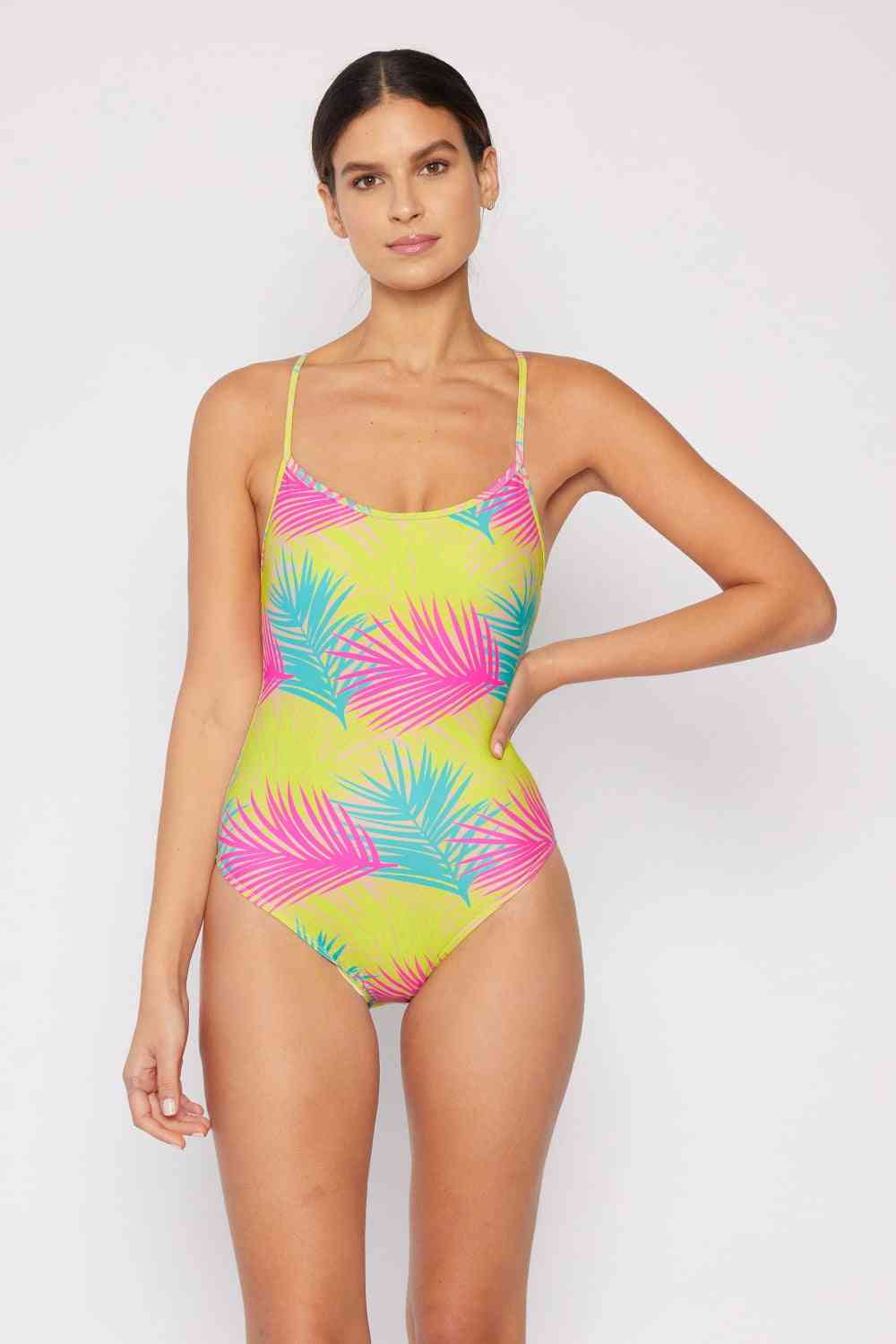 High Tide One-Piece in Multi Palms