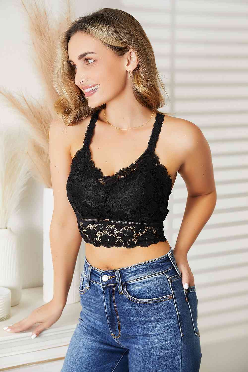 Juliette Crisscross Lace Bralette