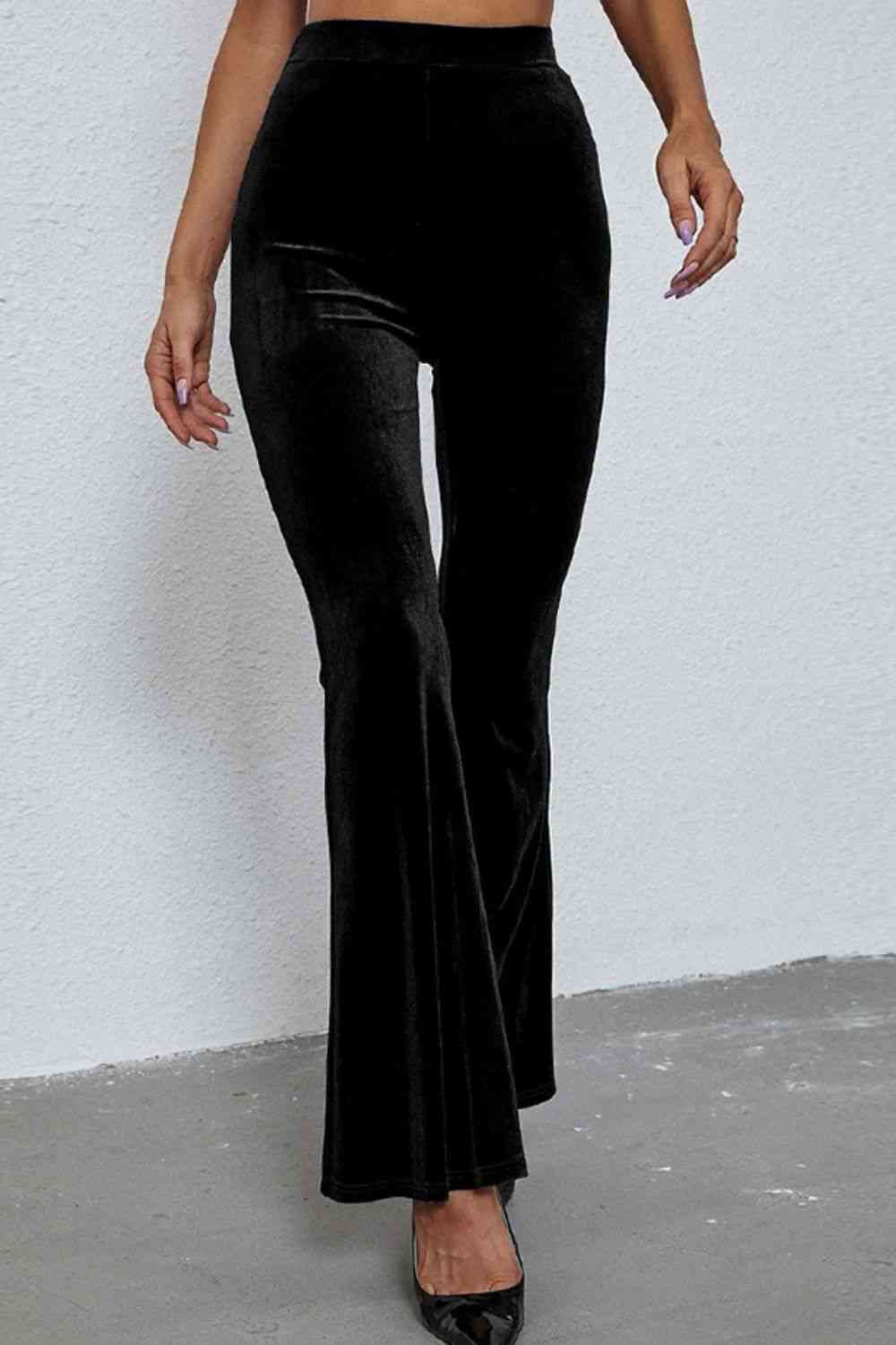 High Waist Flare Leg Pants