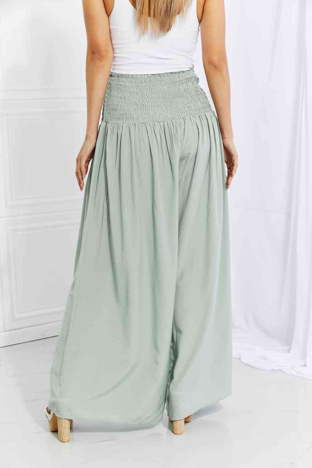 Beautiful You Smocked Palazzo Pants