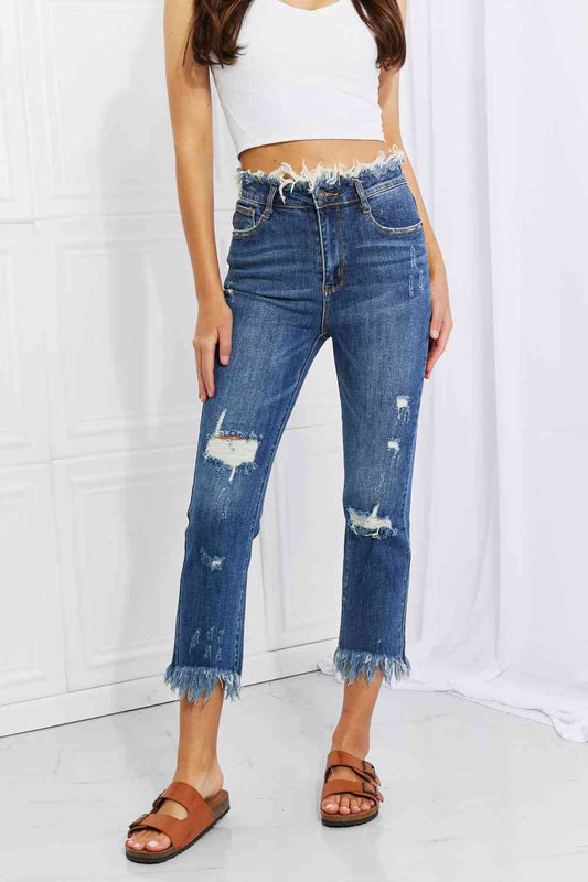 Undone Chic Straight Leg Jeans