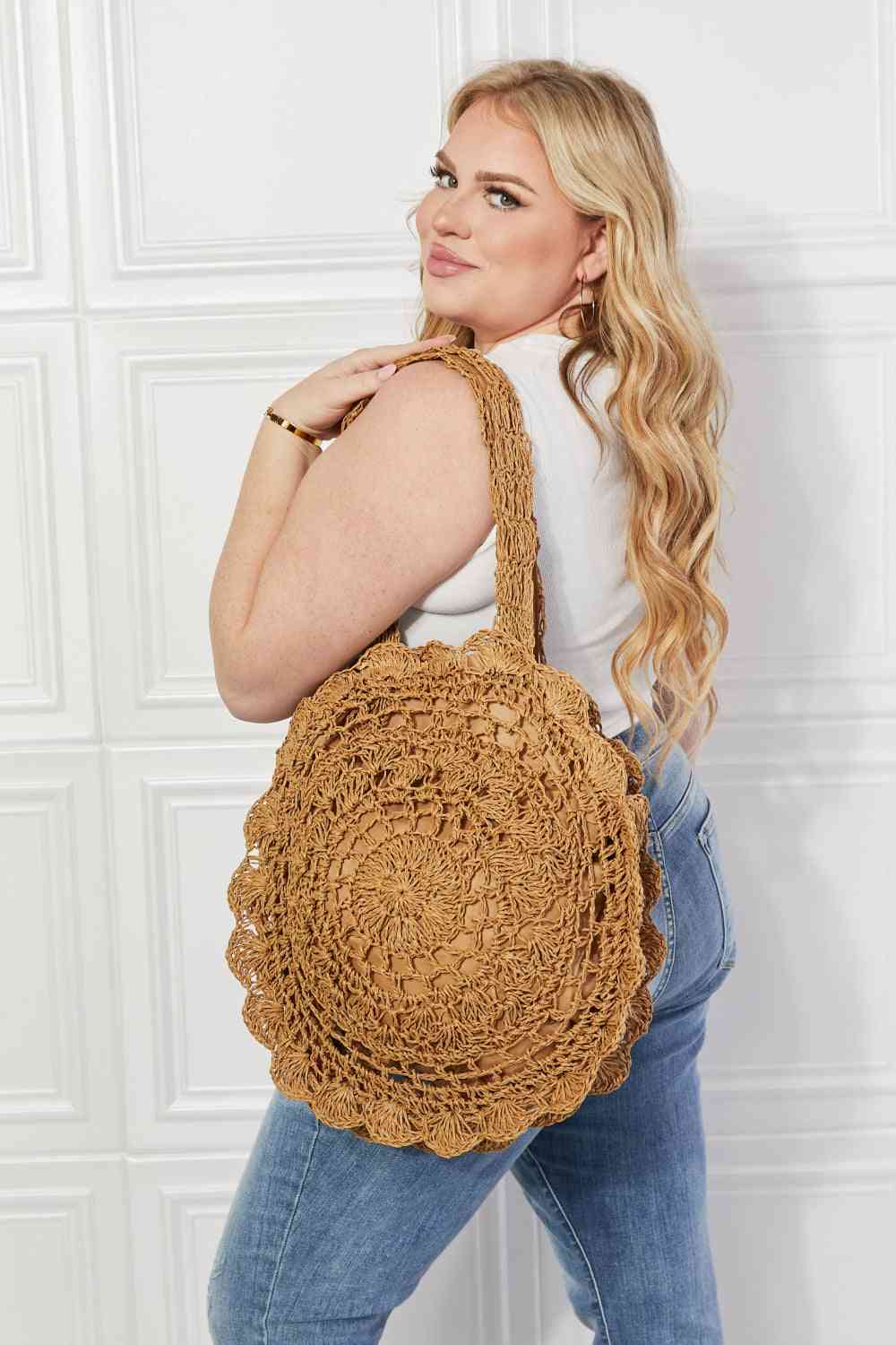 Brunch Time Straw Rattan Handbag