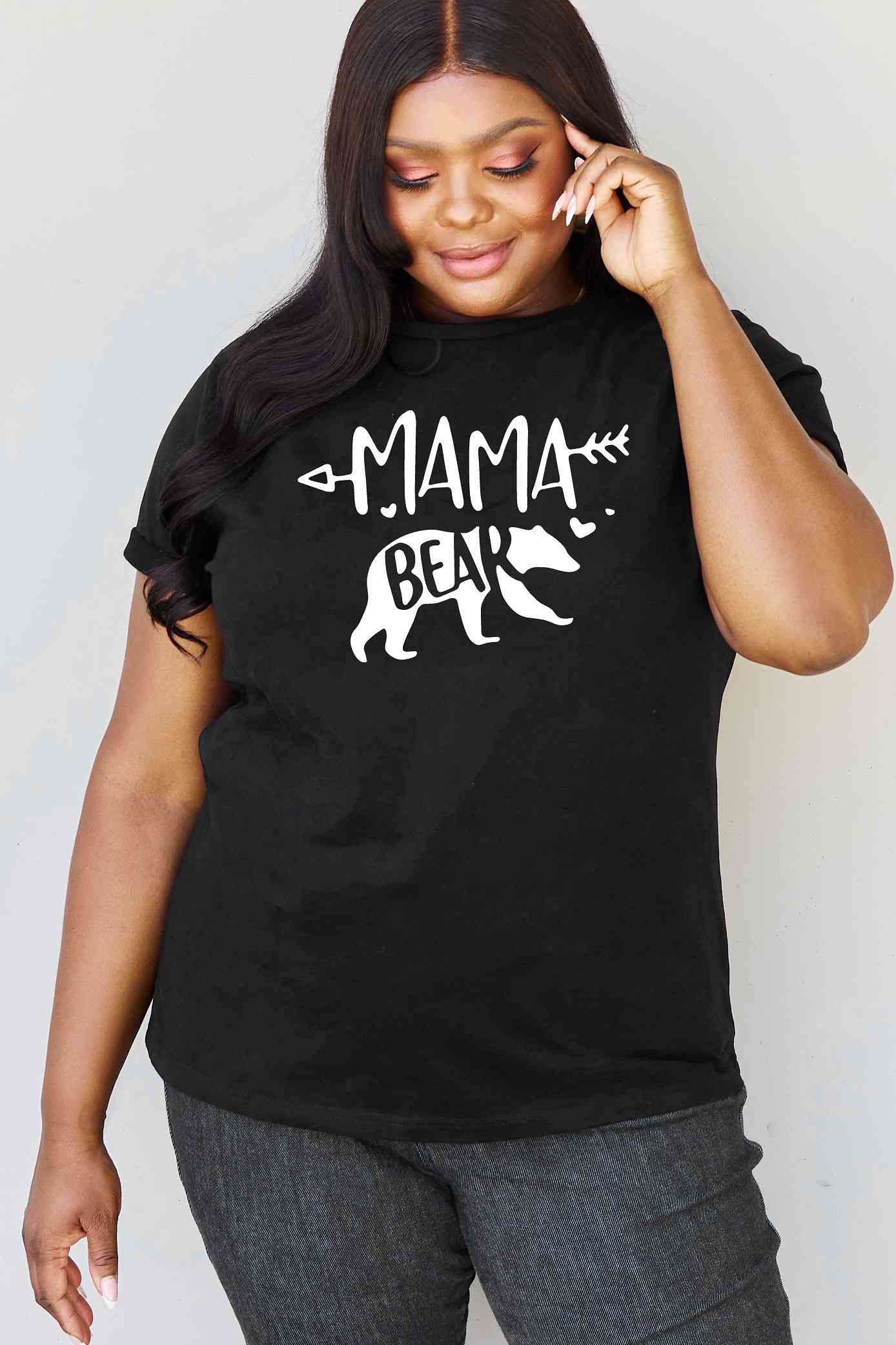 Simply Love Full Size MAMA BEAR Graphic Cotton T-Shirt