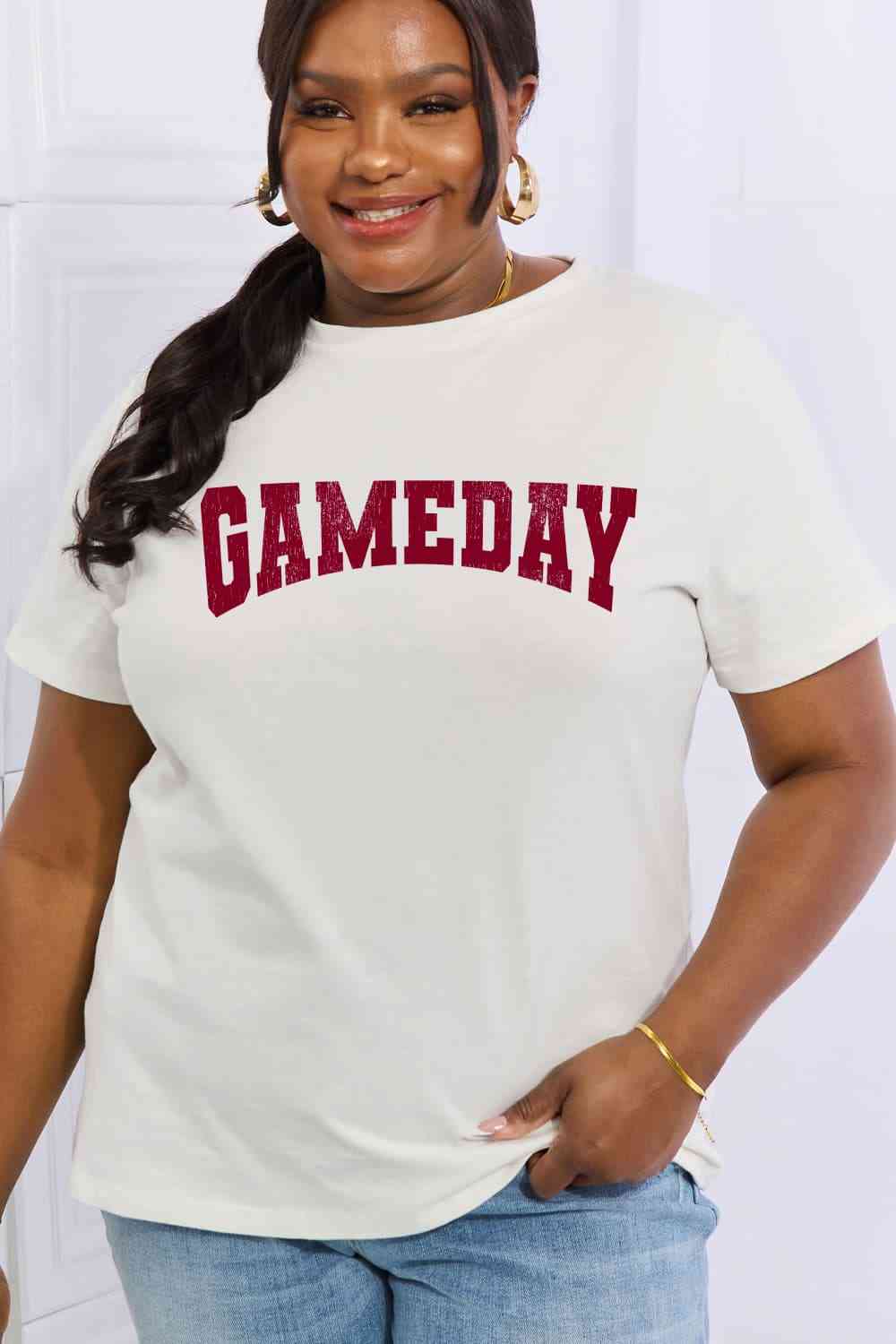 Simply Love Full Size GAMEDAY Graphic Cotton Tee