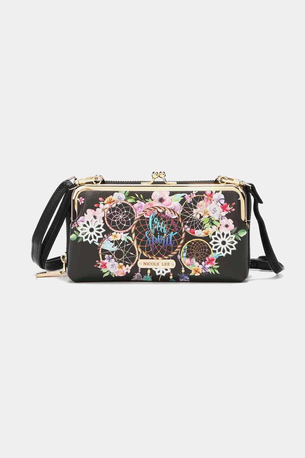 Signature Kiss Lock Crossbody Wallet