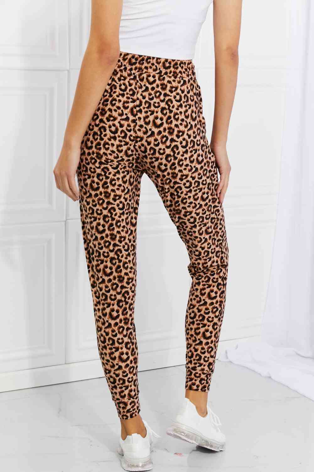 Spotted Downtown Leopard Print Joggers