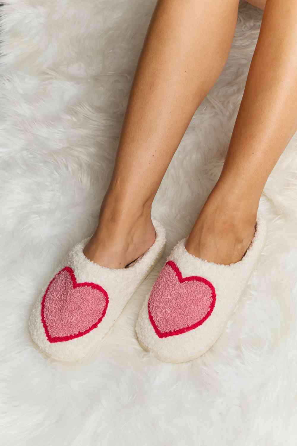 Printed Plush Slide Slippers