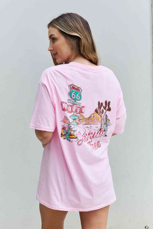 "Wish You Were Here" Oversized Graphic T-Shirt