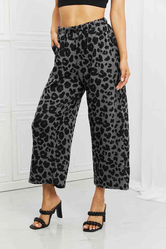 Stay Cozy Pattern Wide Leg Pants