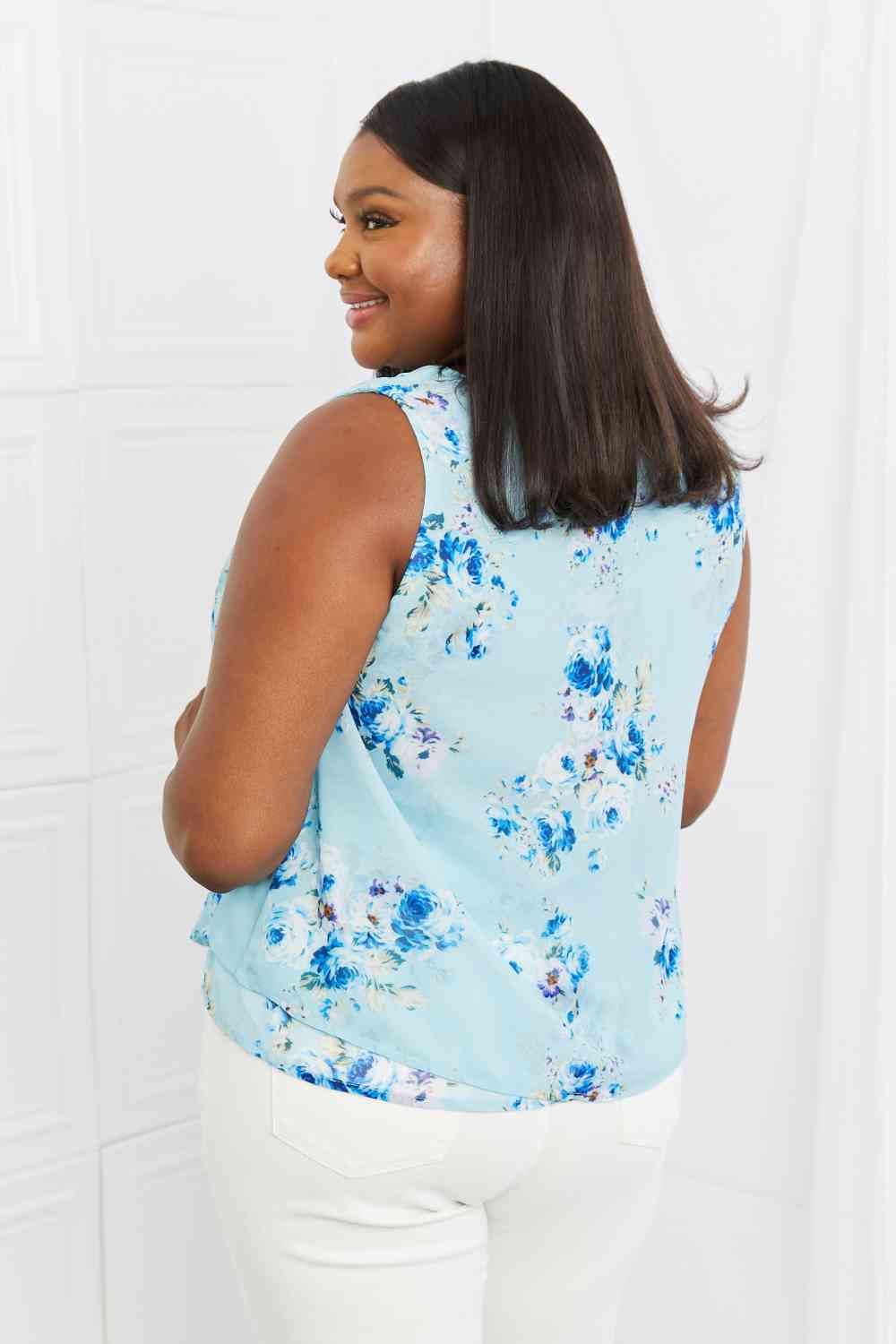 Off To Brunch Floral Tank Top