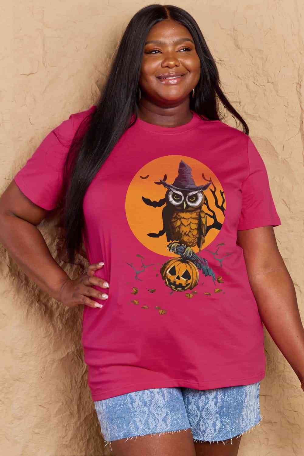 Simply Love Full Size Holloween Theme Graphic Cotton T-Shirt