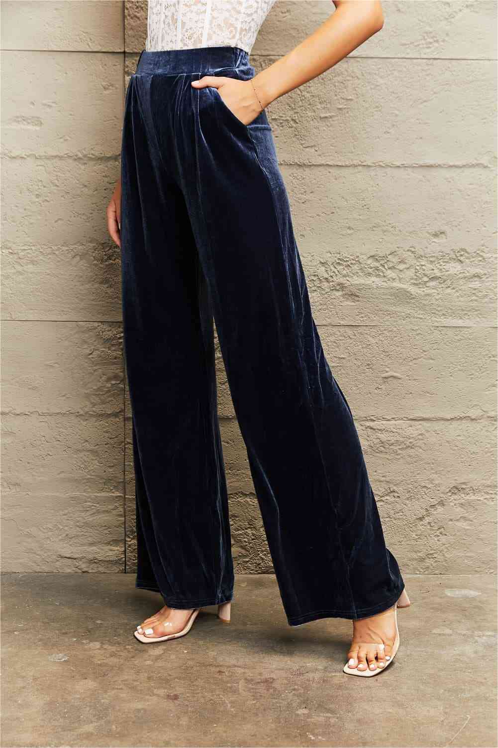 Wide Leg Pants with Pockets