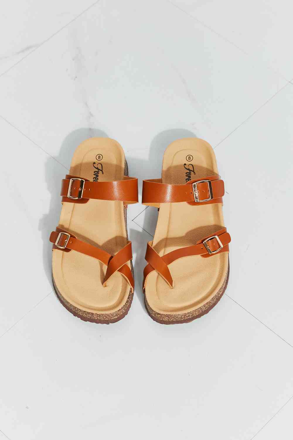 Coastal Escape Toe Ring Footbed Slide Sandal