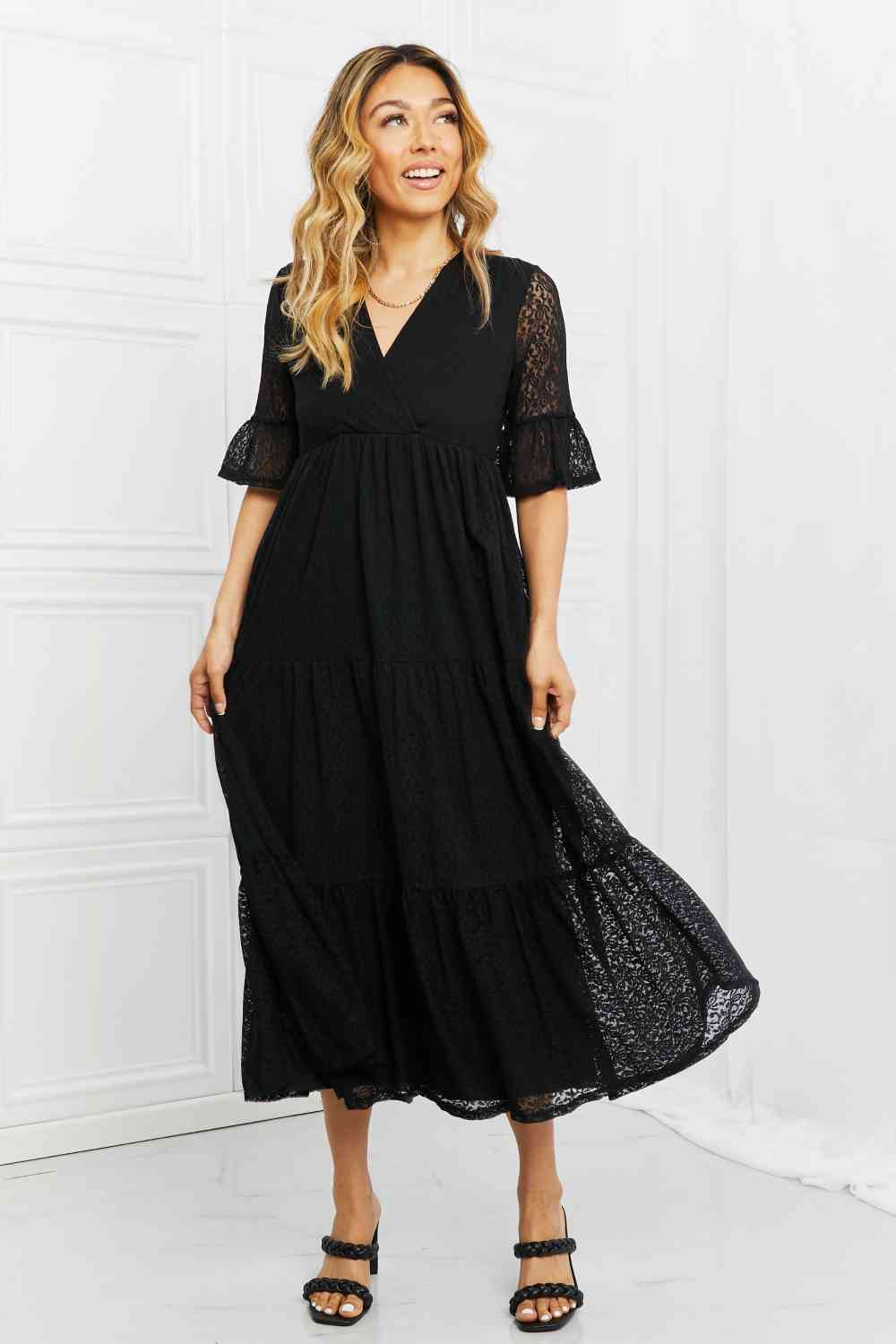 Lovely Lace Tiered Dress