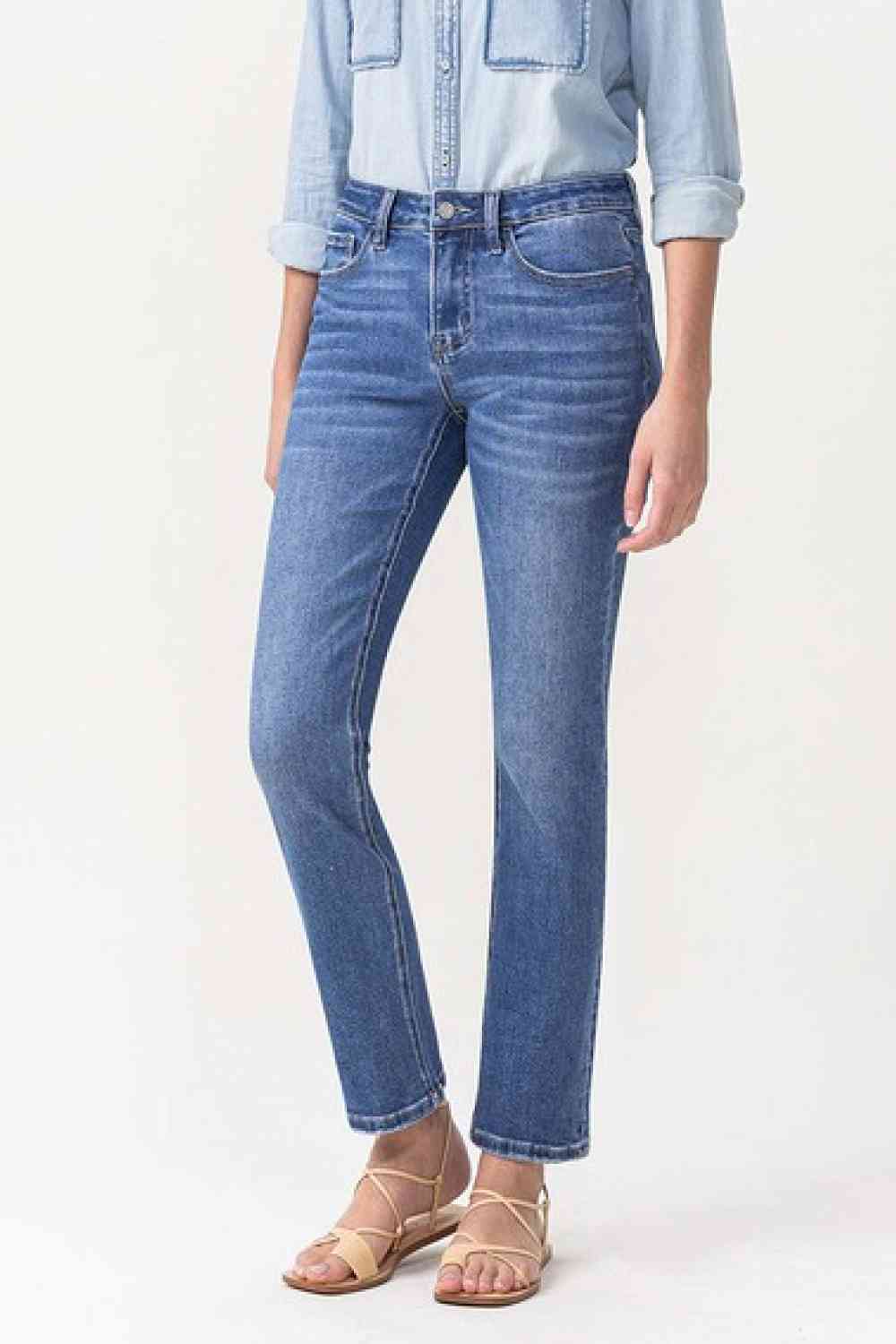 Maggie Midrise Slim Ankle Straight Jeans