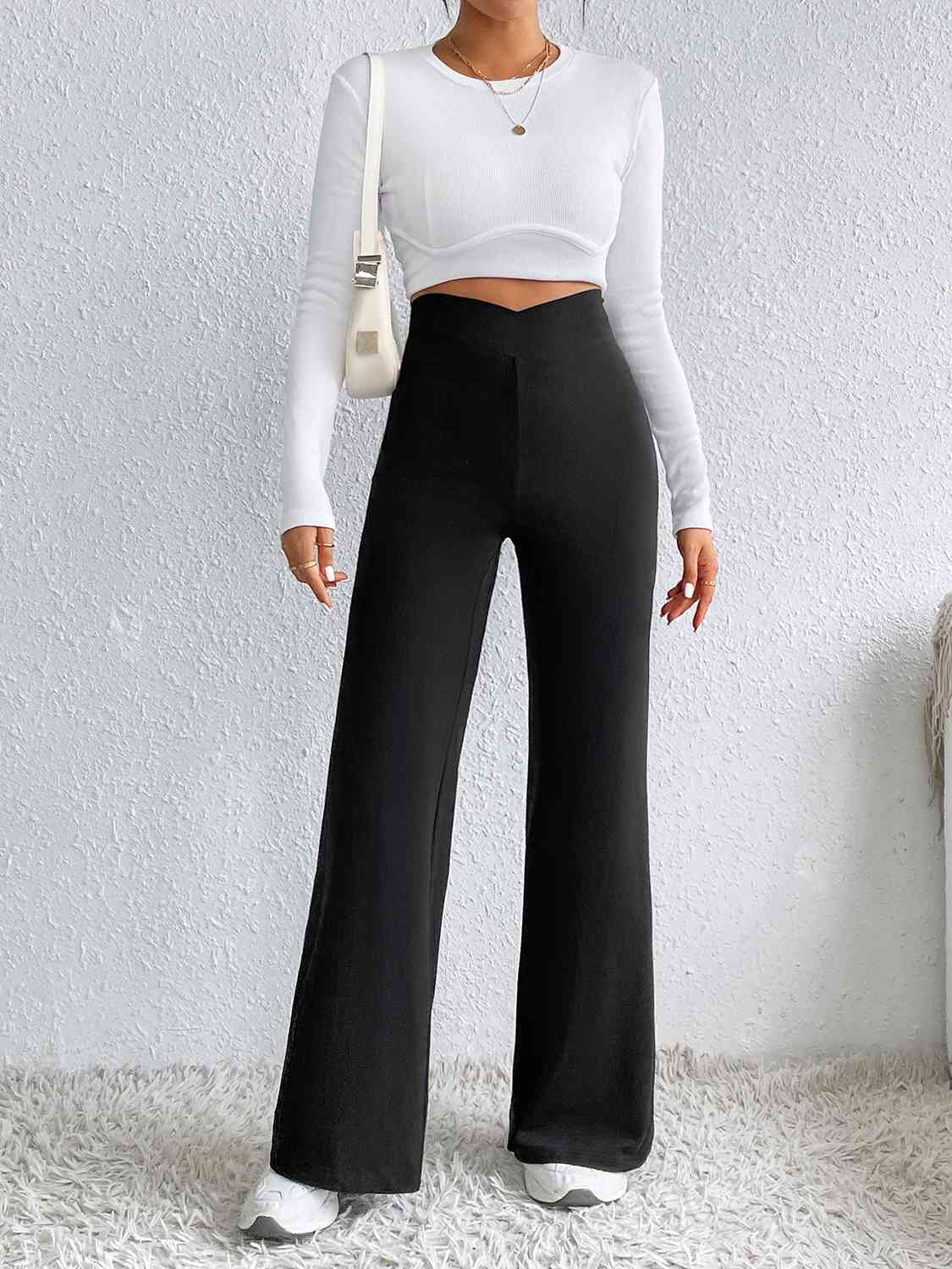 High Waist Flare Pants