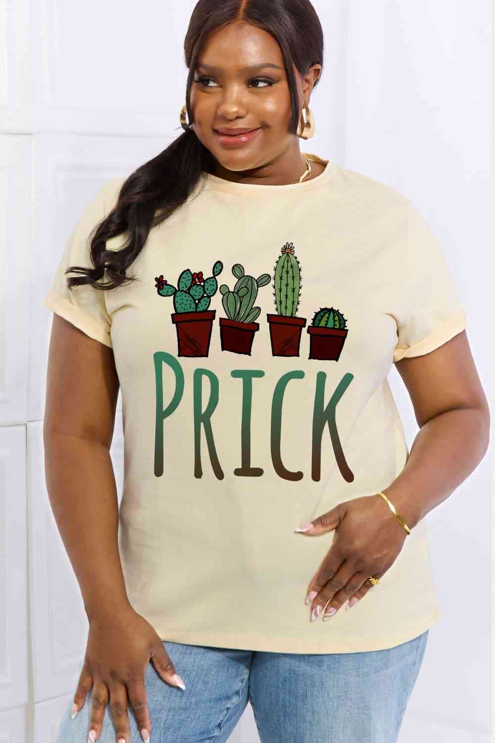 Simply Love Full Size PRICK Graphic Cotton Tee