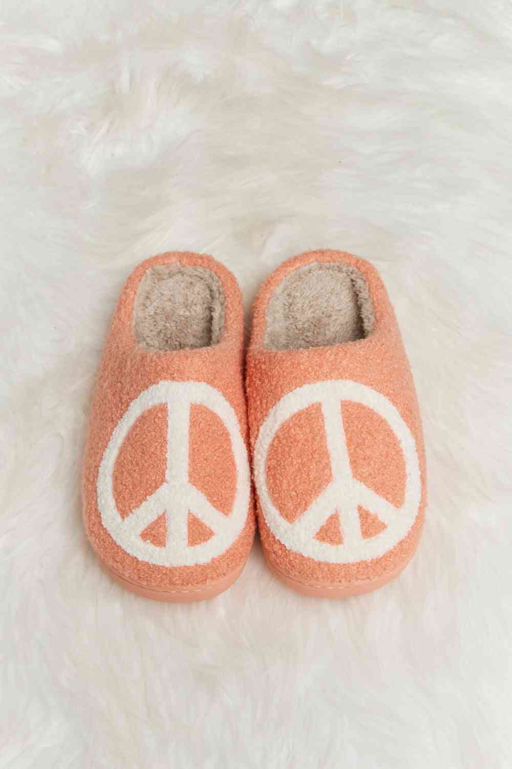 Printed Plush Slide Slippers