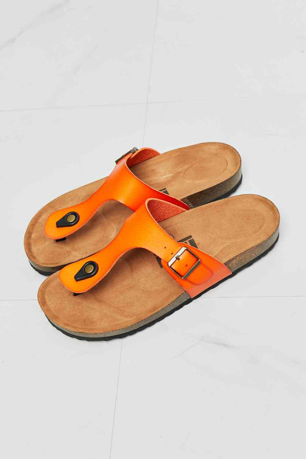 Drift Away T-Strap Flip-Flop in Orange