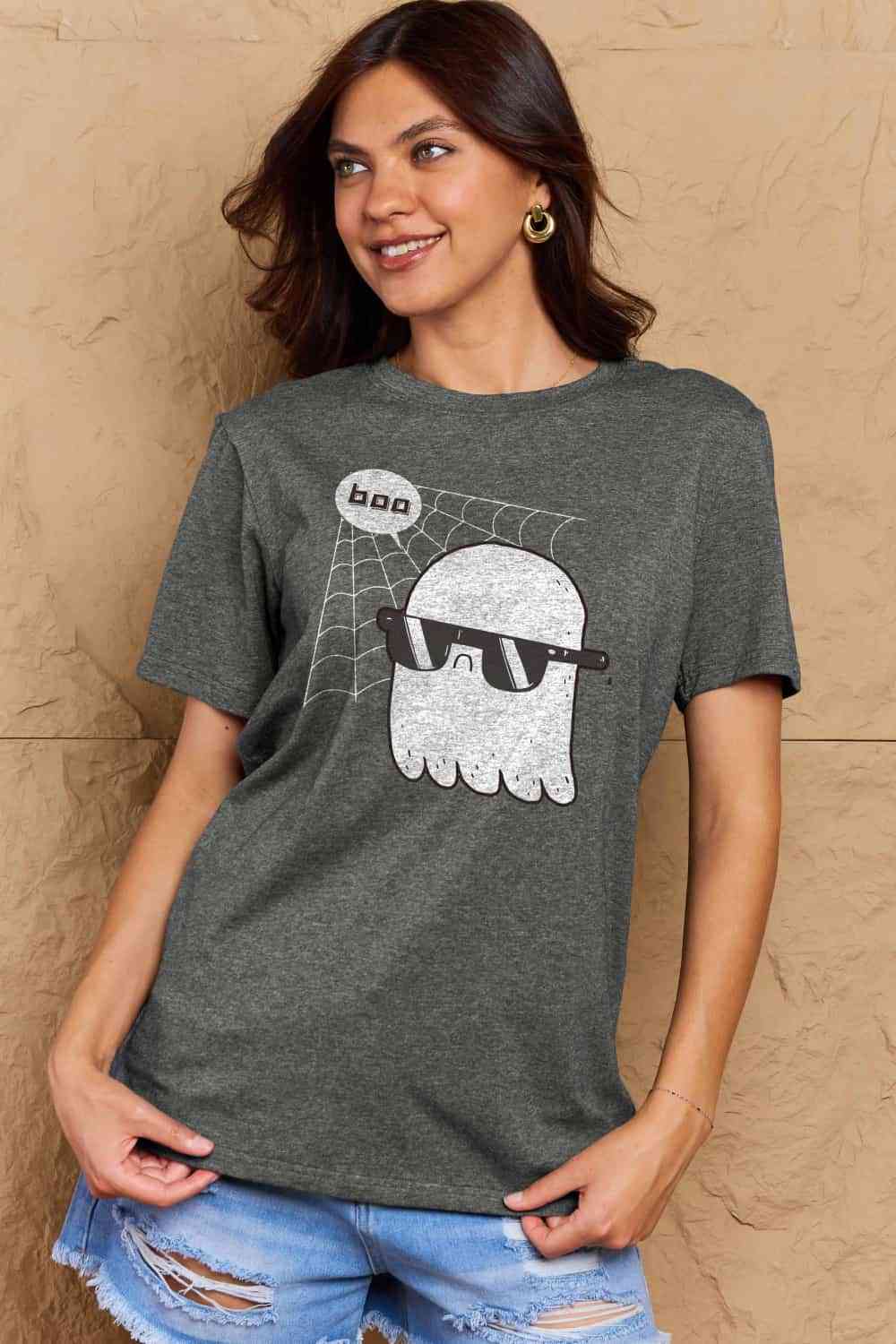 Simply Love Full Size BOO Graphic Cotton T-Shirt