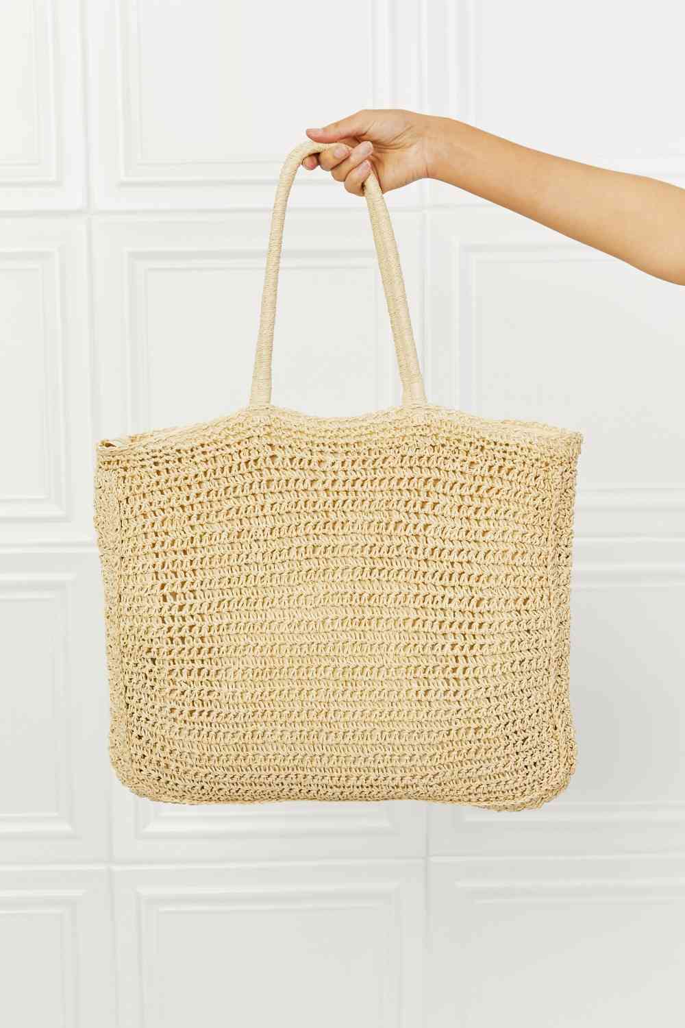 Off The Coast Straw Tote Bag