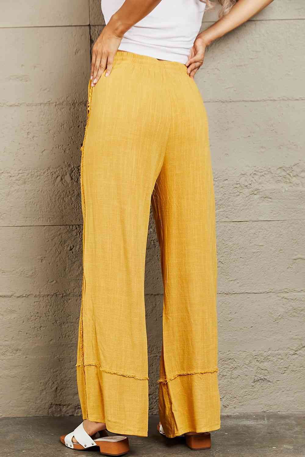 Love Me Mineral Wash Wide Leg Pants