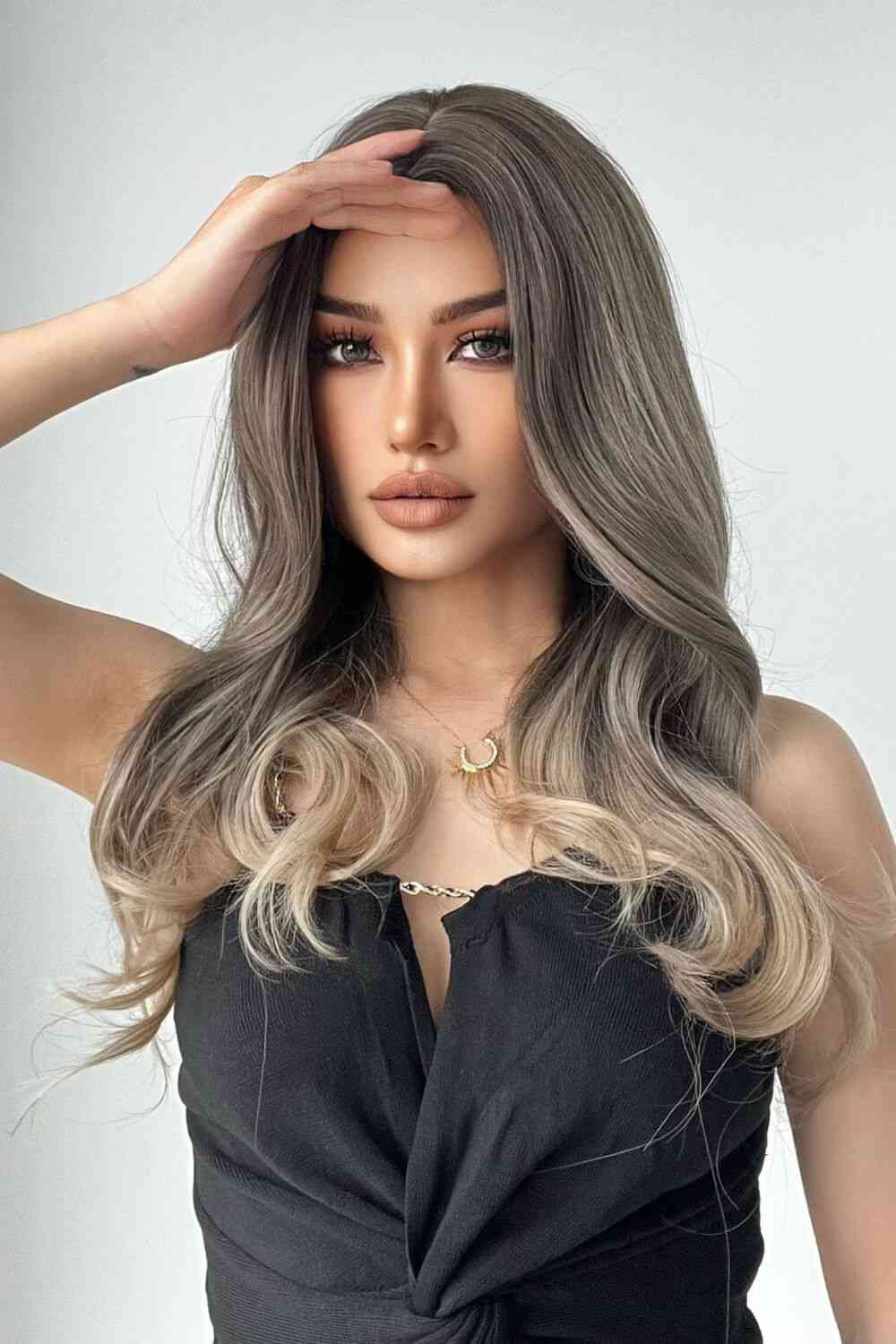 13*1" Full-Machine Wigs Synthetic Long Straight 24"