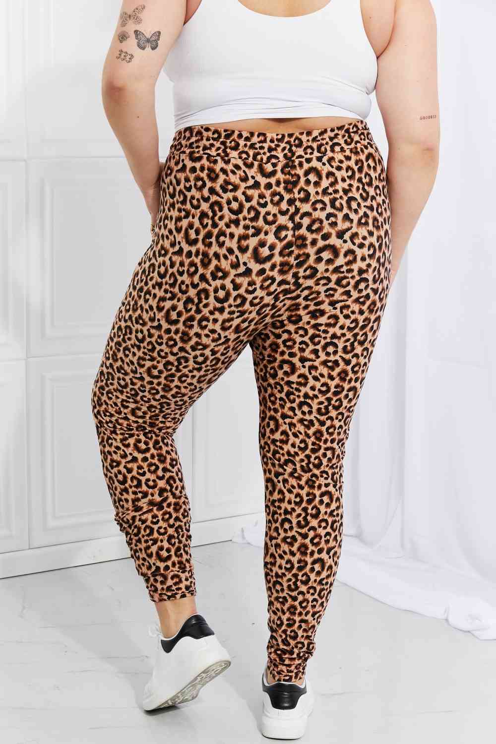 Spotted Downtown Leopard Print Joggers