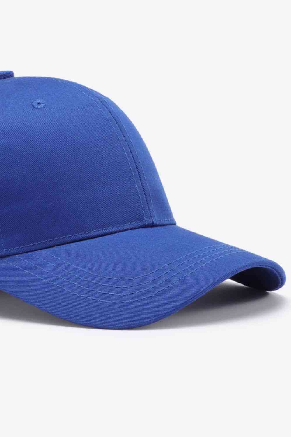 Plain Adjustable Cotton Baseball Cap