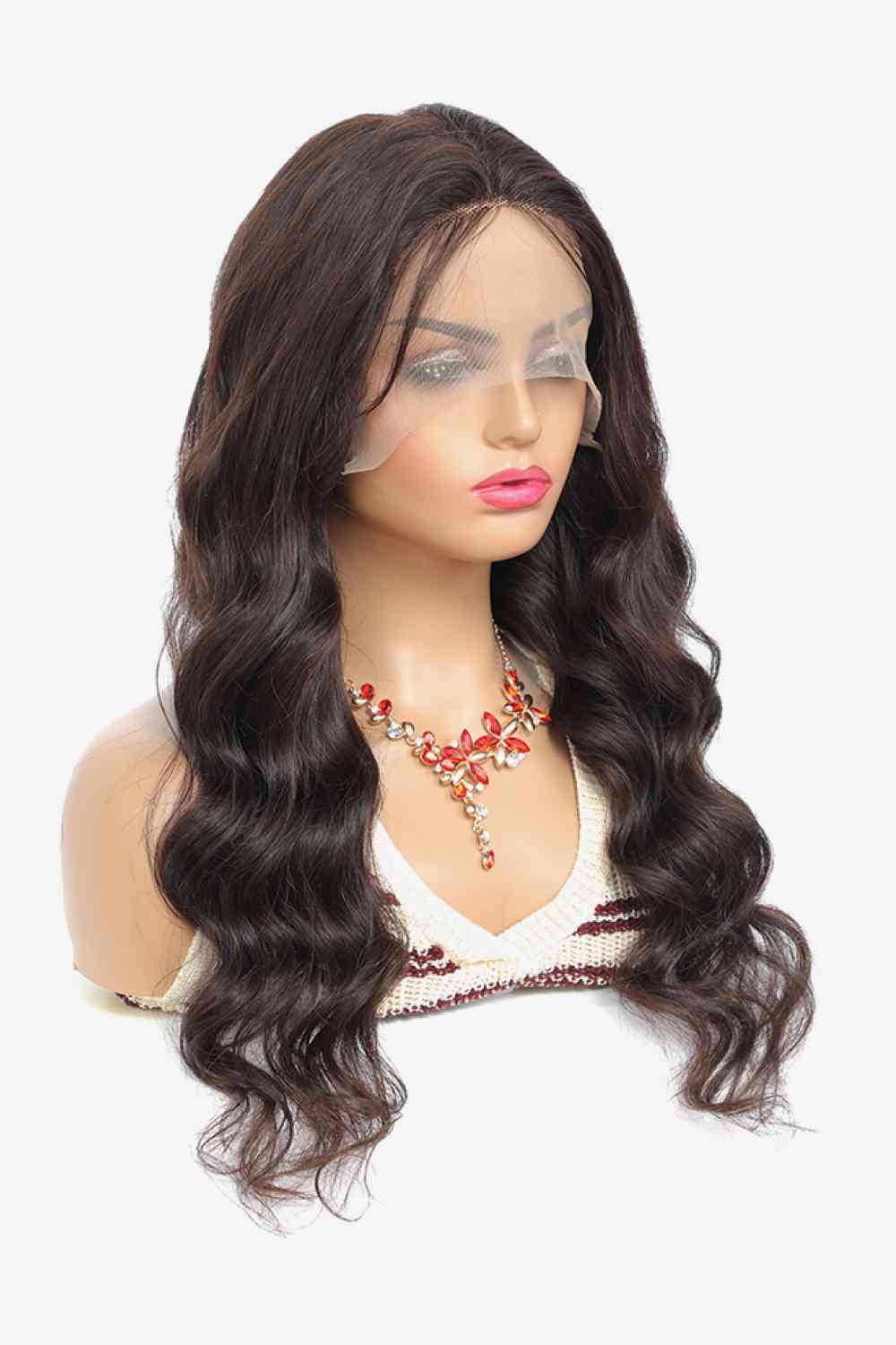 20" 13x4 Lace Front Wigs Body Wave Human Virgin Hair Natural Color 150% Density