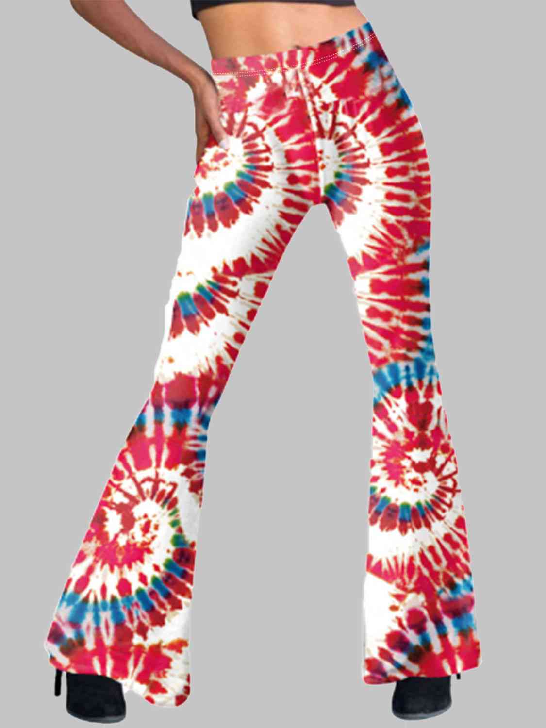 Tie-Dye Flare Leg Pants