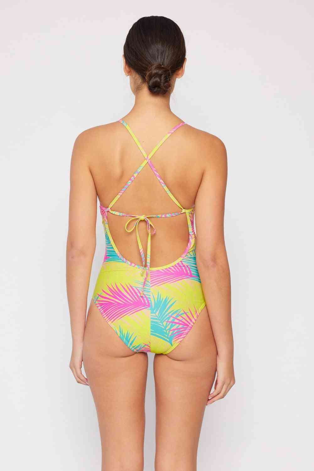 High Tide One-Piece in Multi Palms