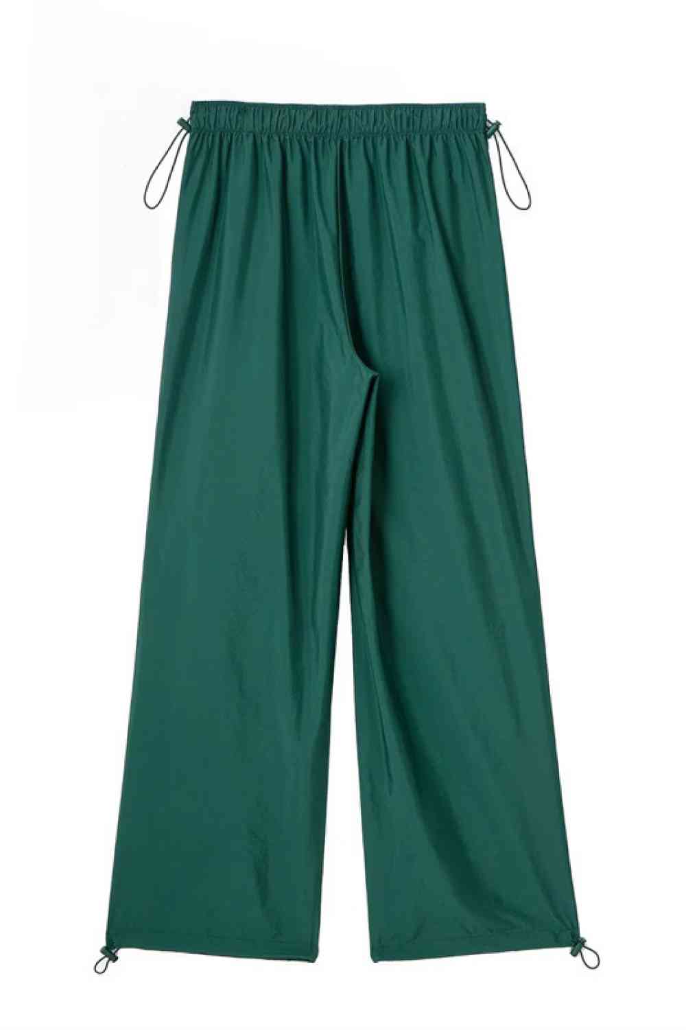 Drawstring Waist Pants with Pockets