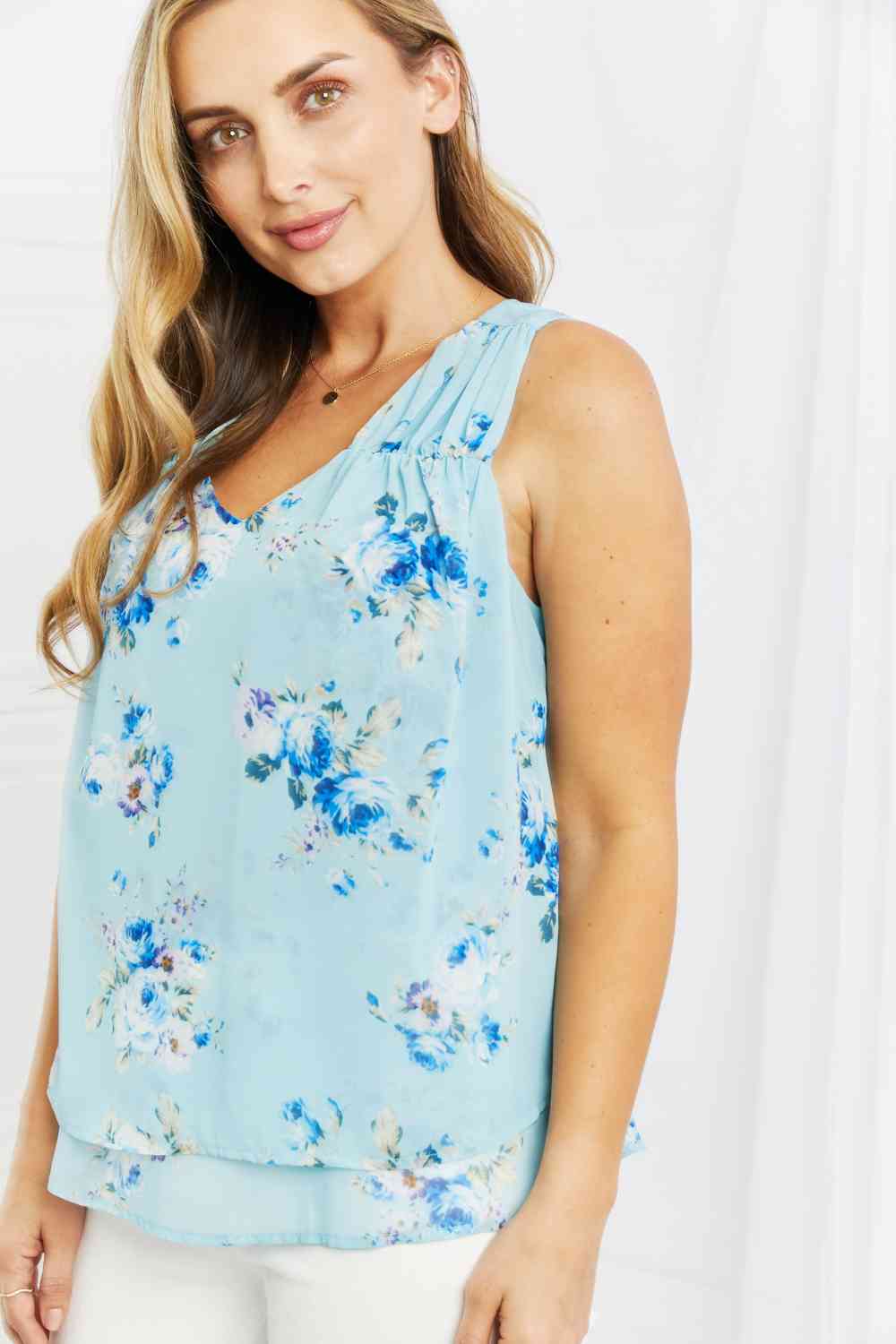 Off To Brunch Floral Tank Top