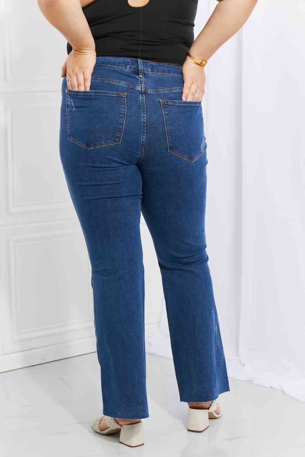 Ava Cool Denim Tummy Control Flare