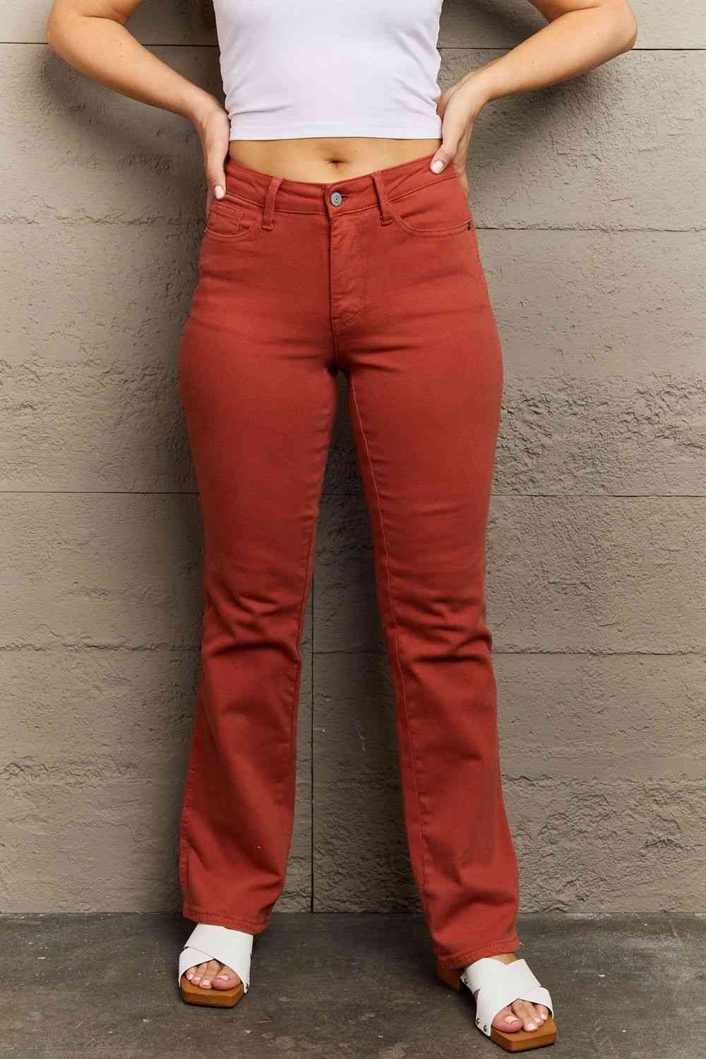 Olivia Mid Rise Slim Bootcut Jeans