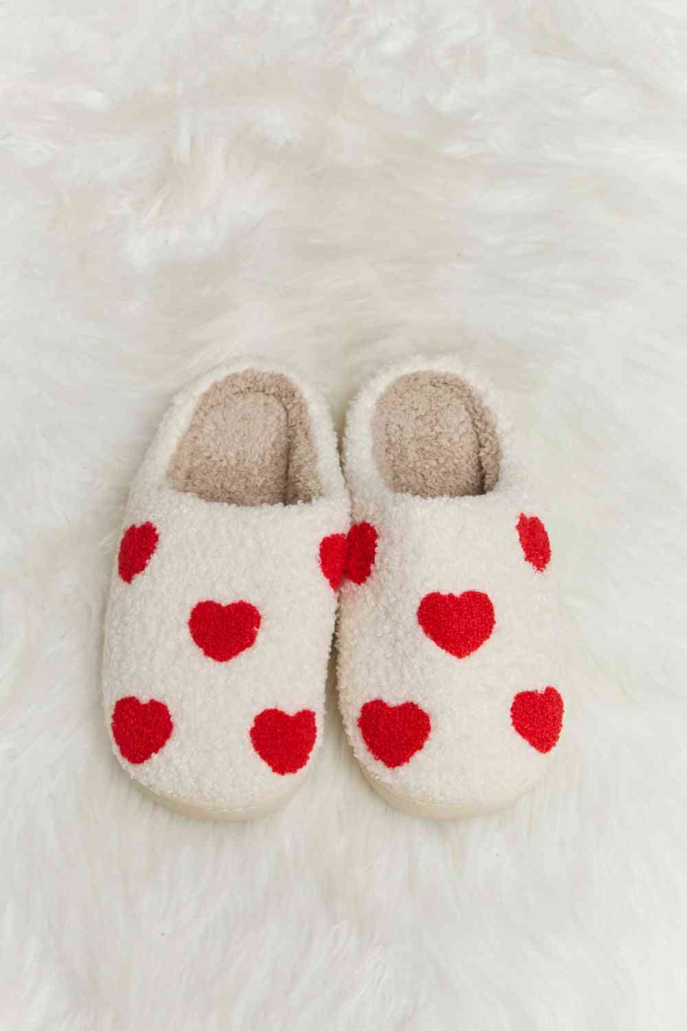 Printed Plush Slide Slippers