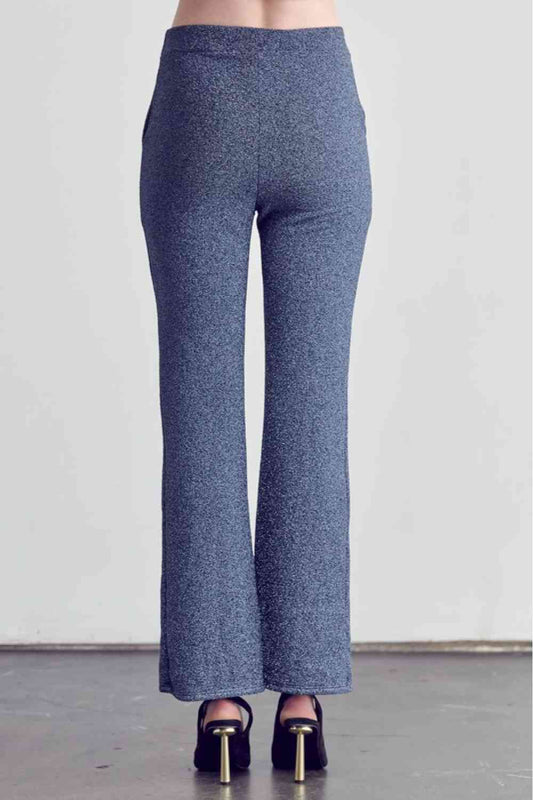 Center Seam Straight Leg Pants in Denim