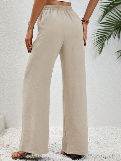 Wide Leg Drawstring Pants