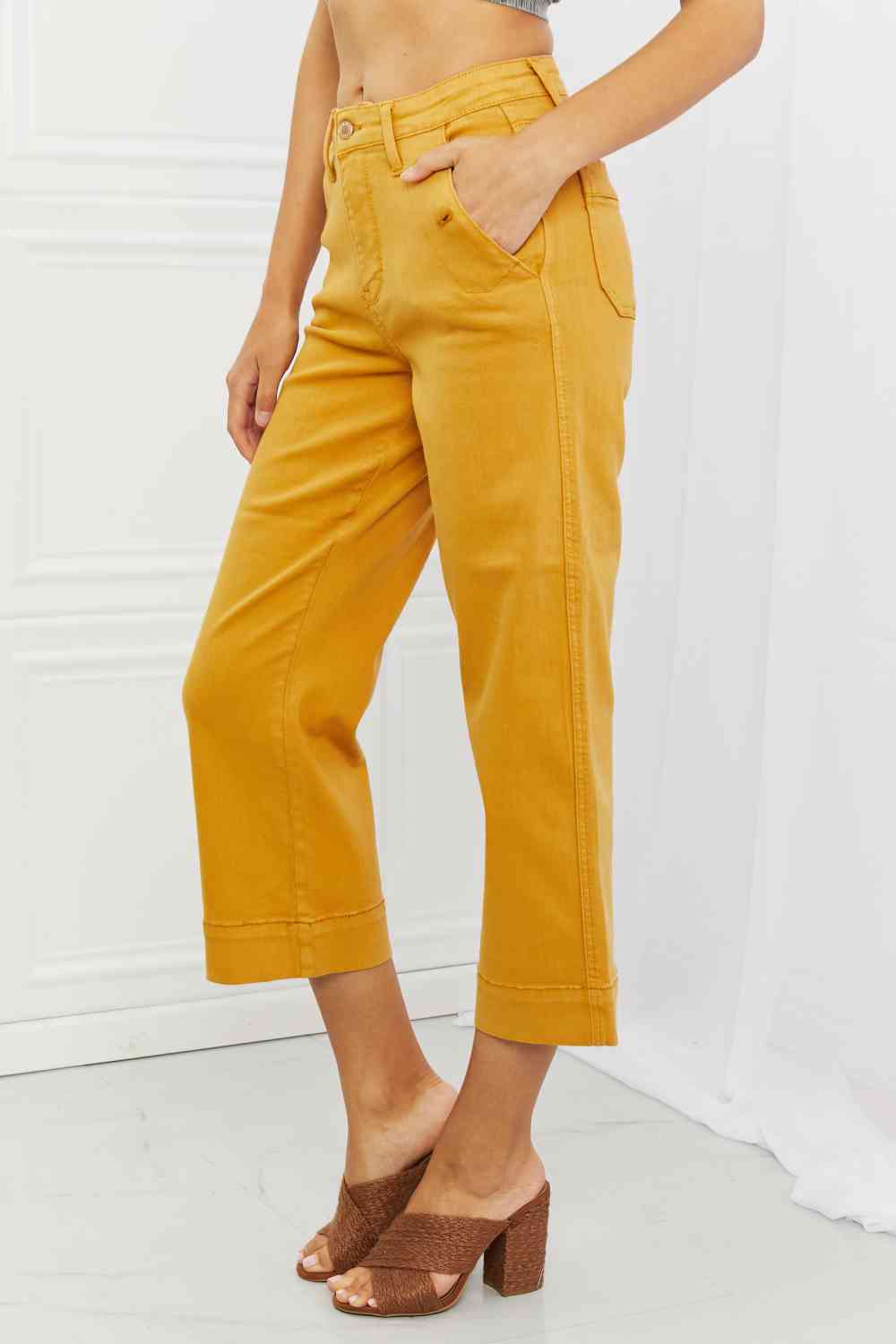 Jayza Straight Leg Cropped Jeans