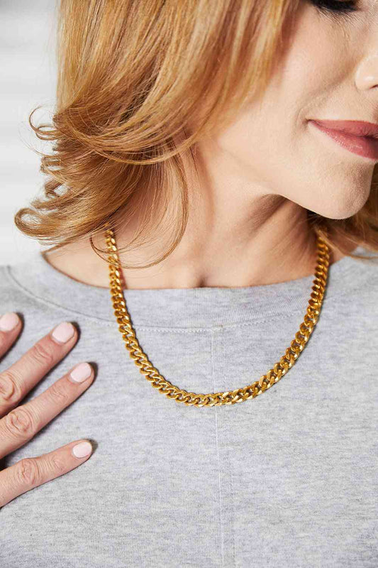 Curb Chain Stainless Steel Necklace