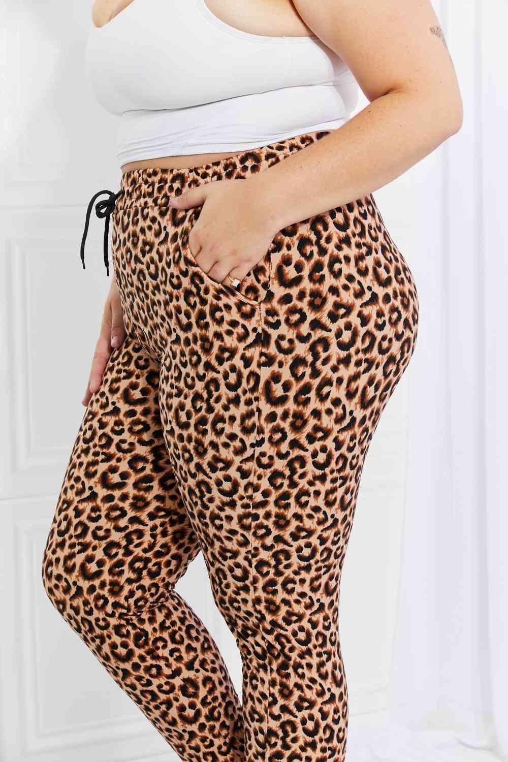 Spotted Downtown Leopard Print Joggers