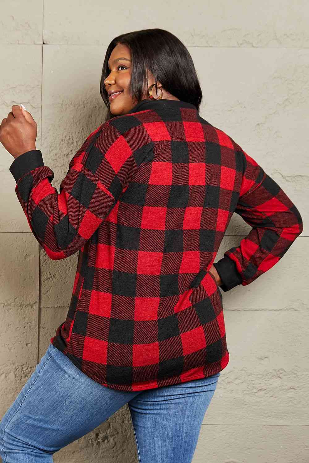 Make It Last Contrast Plaid Shacket