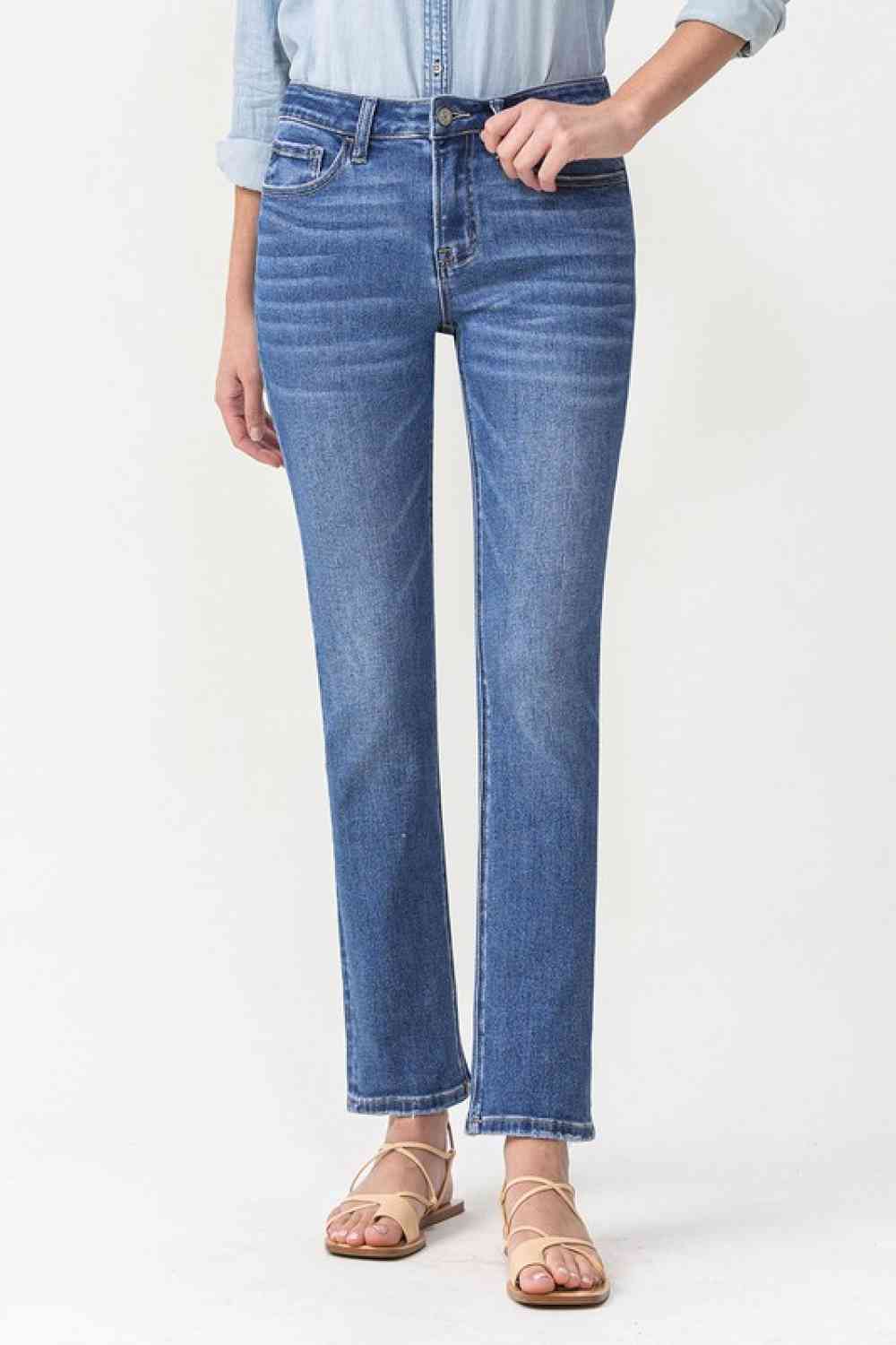 Maggie Midrise Slim Ankle Straight Jeans