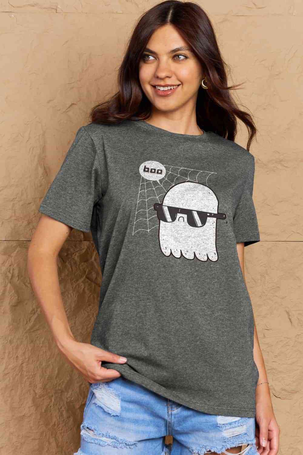 Simply Love Full Size BOO Graphic Cotton T-Shirt