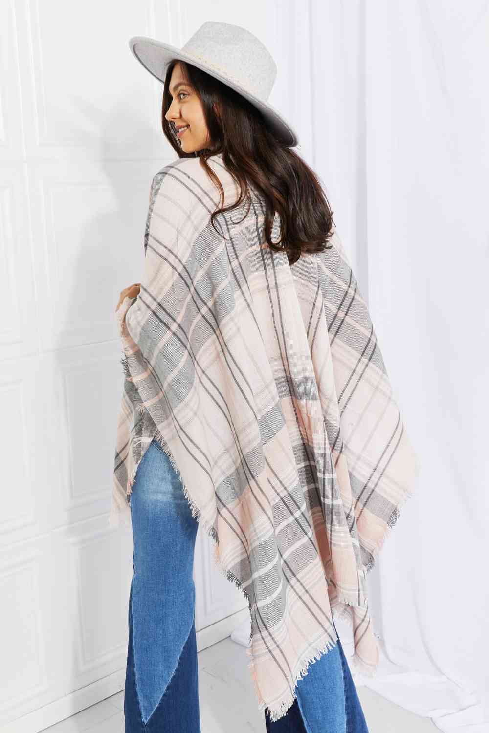 Punch of Plaid Lightweight Poncho