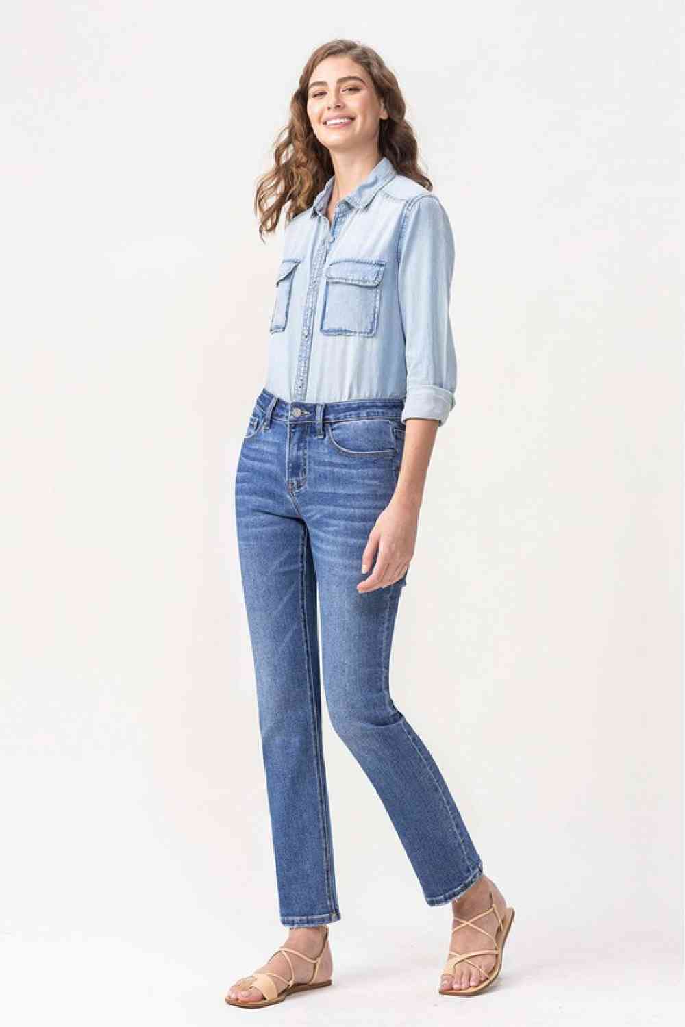 Maggie Midrise Slim Ankle Straight Jeans