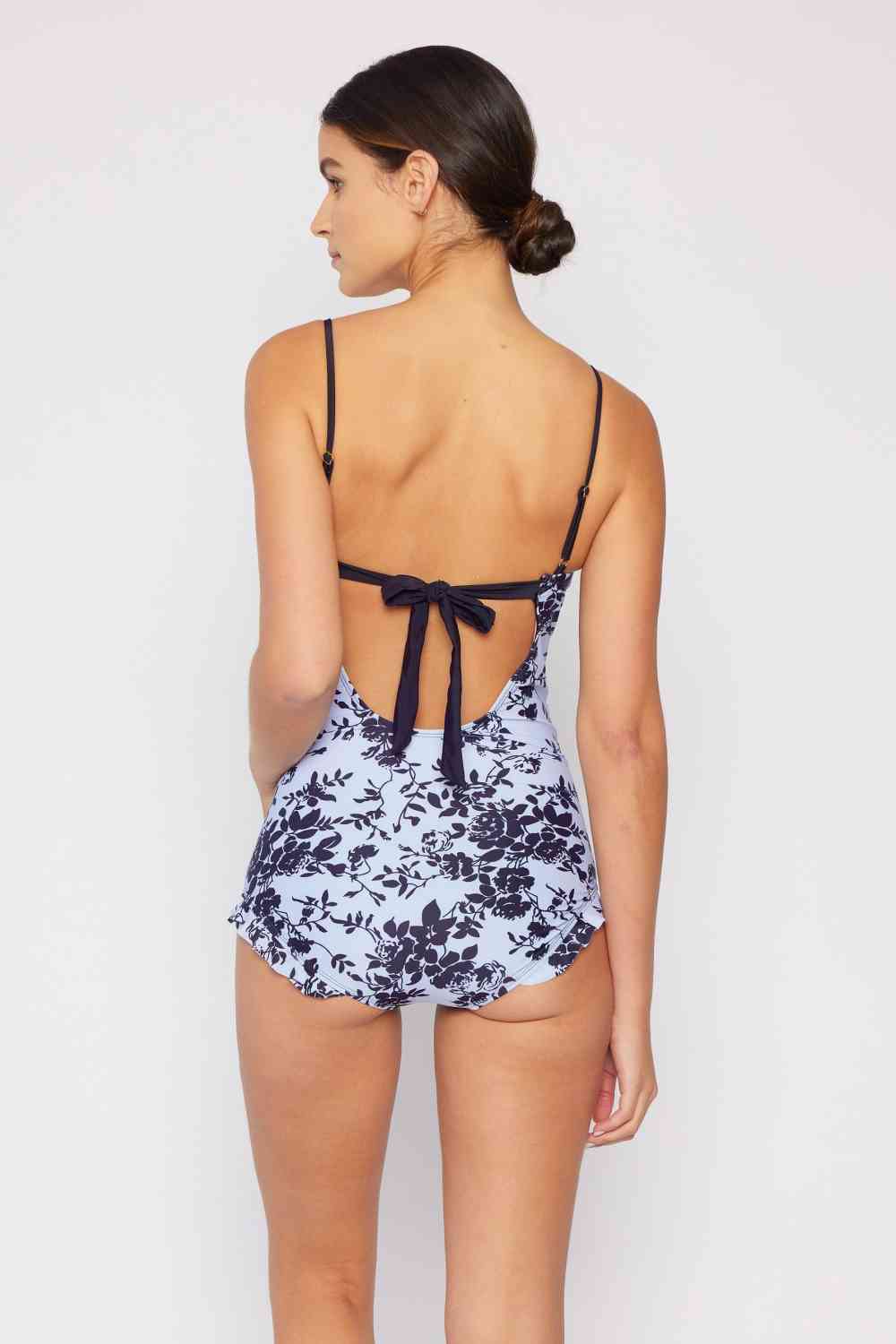 Côte d'Azur Ruffle Trim One-Piece Swimsuit