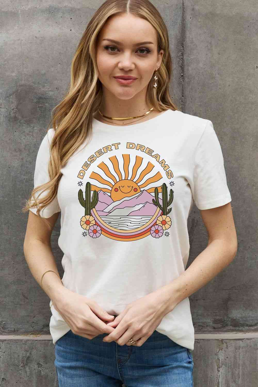 Simply Love Full Size DESERT DREAMS Graphic Cotton Tee