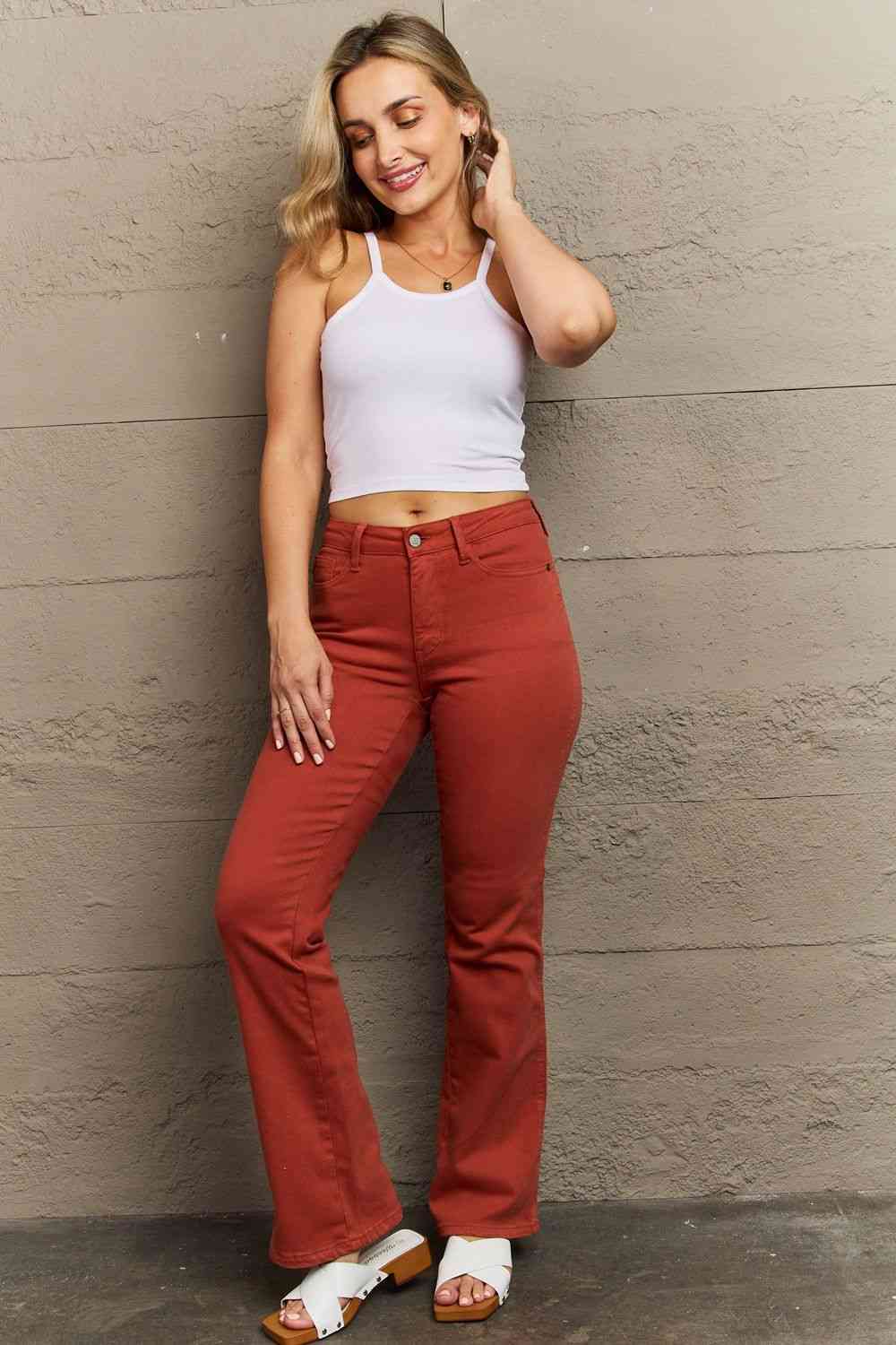 Olivia Mid Rise Slim Bootcut Jeans